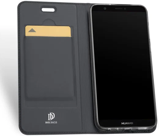 Dux Ducis Premium Book Case Huawei P Smart Hoesje Grijs afbeelding 4