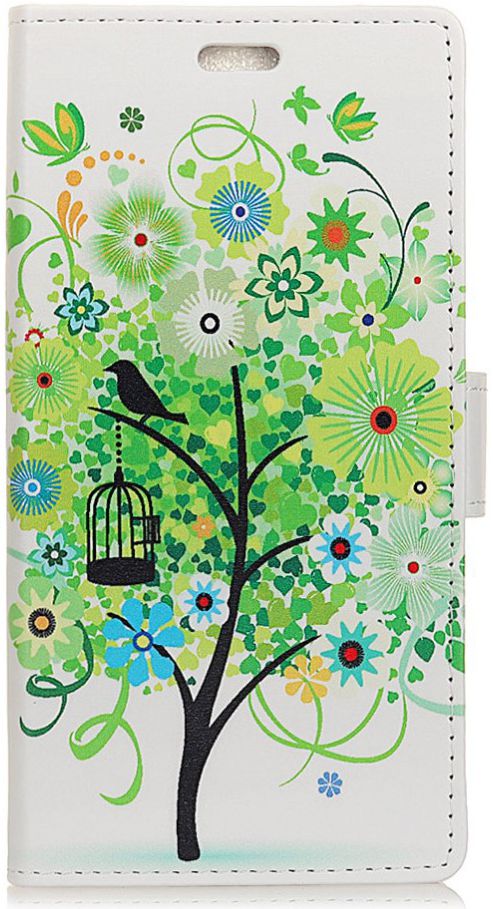 Huawei P Smart Portemonnee Hoesje Groene Boom afbeelding 1
