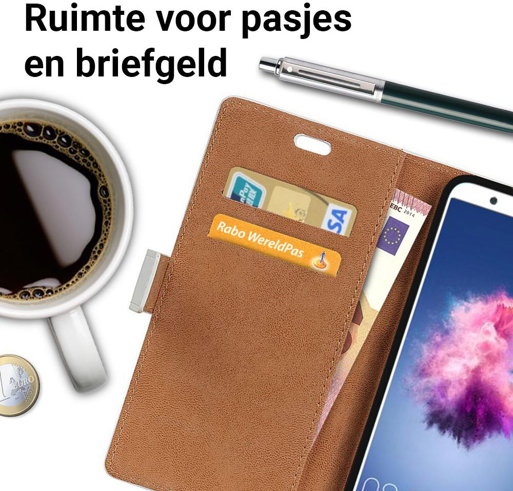 Huawei P Smart Portemonnee Hoesje Groene Boom afbeelding 6