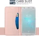 Sony Xperia XZ2 Compact  Book Case met Kaarthouder Roze Goud afbeelding 2