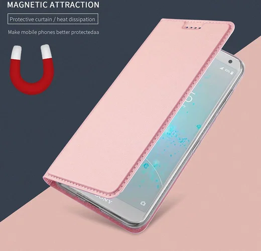 Sony Xperia XZ2 Compact  Book Case met Kaarthouder Roze Goud afbeelding 6