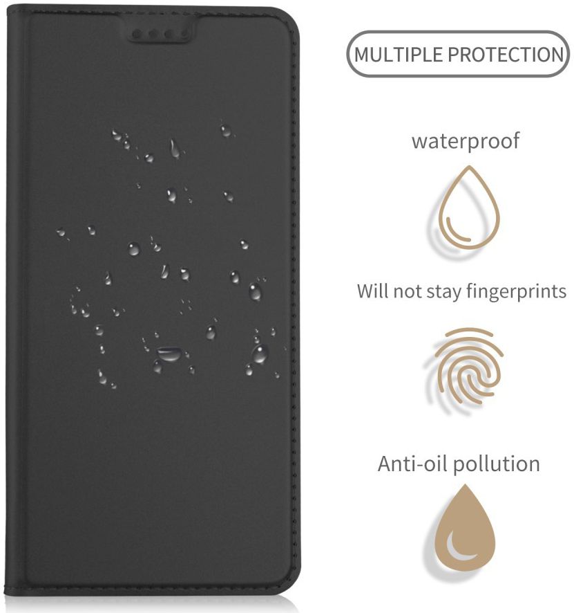 Sony Xperia XZ2 Book Case met Kaarthouder Zwart afbeelding 4