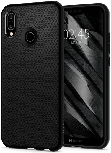 Spigen Liquid Air Case Huawei P20 Lite Zwart afbeelding 1