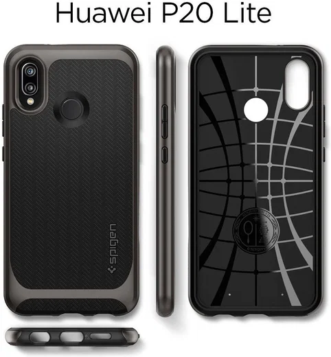 Spigen Ultra Hybrid Case Hawei P20 Lite Gunmetal afbeelding 7