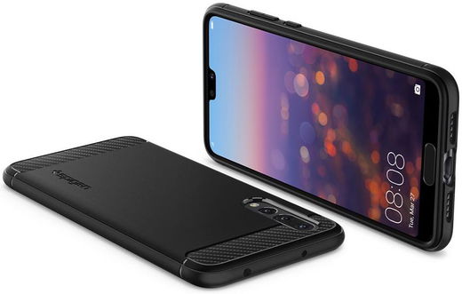 Spigen Rugged Armor Hoesje Huawei P20 Pro Zwart afbeelding 3