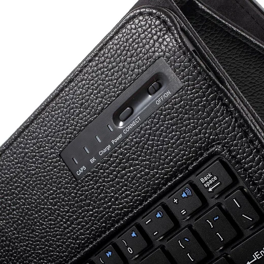 Samsung Galaxy Tab A 10.1 (2016) Bluetooth Toetsenbord Case Zwart afbeelding 12