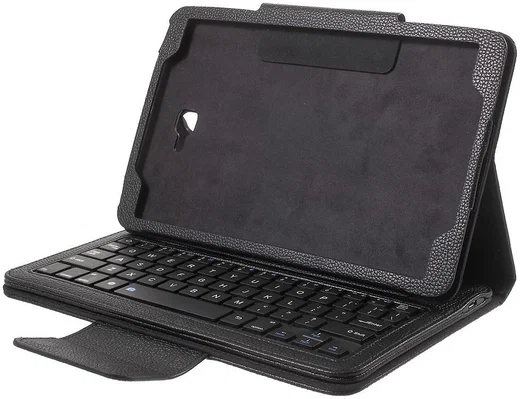 Samsung Galaxy Tab A 10.1 (2016) Bluetooth Toetsenbord Case Zwart afbeelding 2
