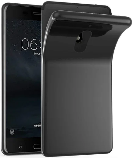 Nokia 6 (2018) TPU Hoesje Zwart afbeelding 1