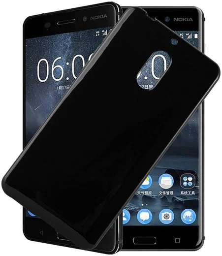 Nokia 6 (2018) TPU Hoesje Zwart afbeelding 4