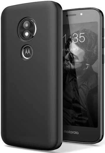 Motorola Moto E5 TPU Hoesje Zwart afbeelding 1