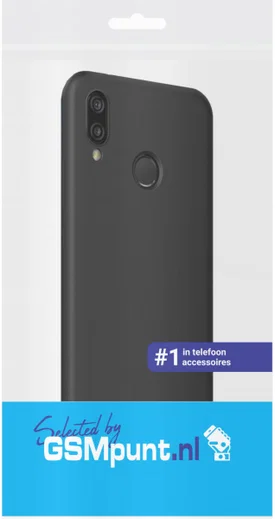 Huawei P20 Lite TPU Hoesje Zwart afbeelding 2