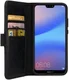 Rosso Deluxe Huawei P20 Lite Hoesje Echt Leer Book Case Zwart afbeelding 5