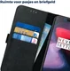 Rosso Deluxe OnePlus 6 Hoesje Echt Leer Book Case Zwart afbeelding 6