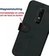 Rosso Deluxe OnePlus 6 Hoesje Echt Leer Book Case Zwart afbeelding 11