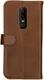 Rosso Deluxe OnePlus 6 Hoesje Echt Leer Book Case Bruin afbeelding 4