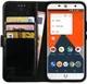 Rosso Element Wileyfox Swift 2 (Plus) Hoesje Book Cover Zwart afbeelding 1