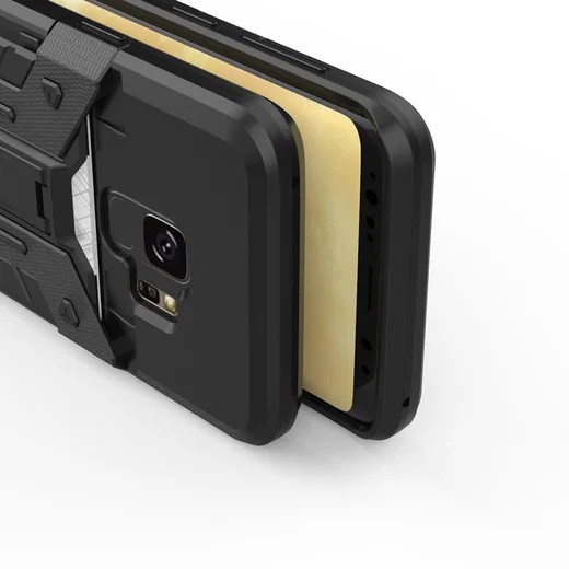 Hybride Samsung Galaxy S9 Hoesje met Kaarthouder Zwart afbeelding 3
