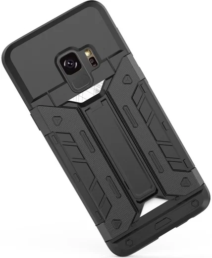 Hybride Samsung Galaxy S9 Hoesje met Kaarthouder Zwart afbeelding 6