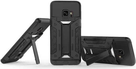 Hybride Samsung Galaxy S9 Hoesje met Kaarthouder Zwart afbeelding 9