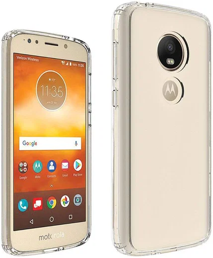 Motorola Moto E5 Hoesje met Bumper Transparant afbeelding 3
