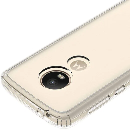 Motorola Moto E5 Hoesje met Bumper Transparant afbeelding 4