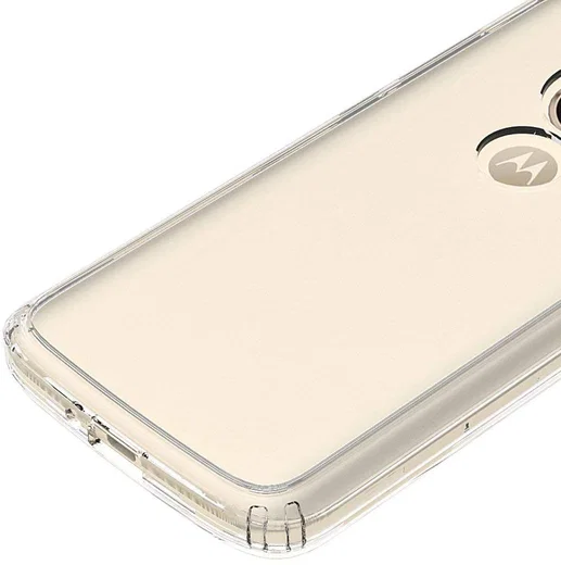 Motorola Moto E5 Hoesje met Bumper Transparant afbeelding 5