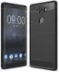 Nokia 8 Sirocco Geborsteld TPU Hoesje Zwart afbeelding 1