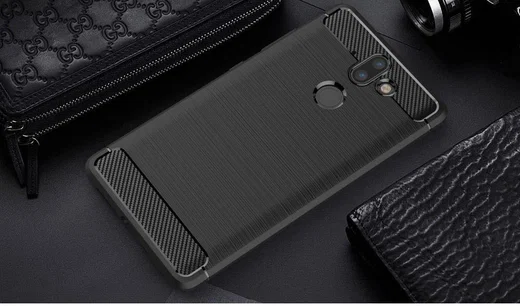 Nokia 8 Sirocco Geborsteld TPU Hoesje Zwart afbeelding 10