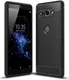 Sony Xperia XZ2 Compact Geborsteld TPU Hoesje Zwart afbeelding 1