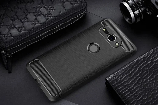 Sony Xperia XZ2 Compact Geborsteld TPU Hoesje Zwart afbeelding 10