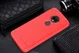 Motorola Moto E5 Geborsteld TPU Hoesje Rood afbeelding 2