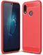 Huawei P20 Lite Geborsteld TPU Hoesje Rood afbeelding 1