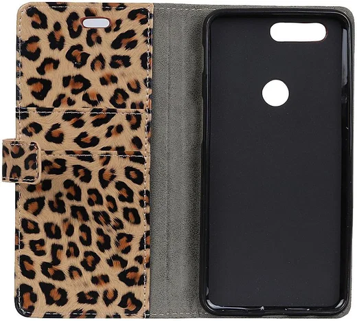 Huawei P Smart Portemonnee Hoesje met Luipaard Print afbeelding 8