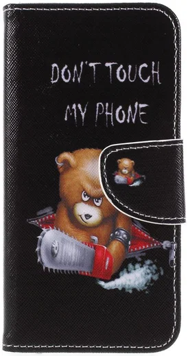 Huawei P Smart Portemonee Hoesje met Teddy Print afbeelding 1