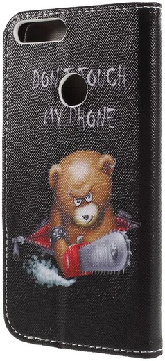Huawei P Smart Portemonee Hoesje met Teddy Print afbeelding 12