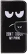 Huawei P Smart Portemonnee Hoesje met Don't Touch My Phone Print afbeelding 1