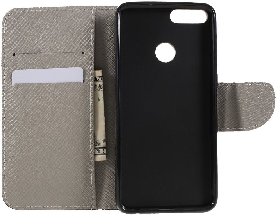 Huawei P Smart Portemonee Hoesje met Vlinders Print afbeelding 7