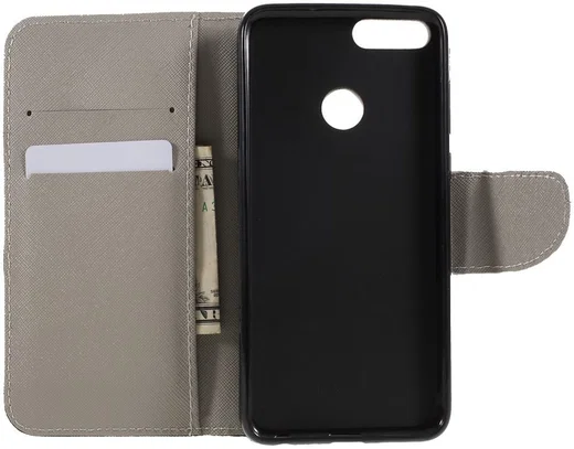 Huawei P Smart Portemonee Hoesje met Vlinders Print afbeelding 7