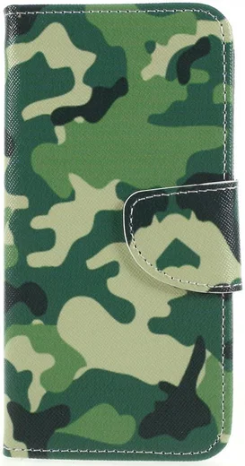 Huawei P Smart Portemonnee Hoesje met Camouflage Print afbeelding 1