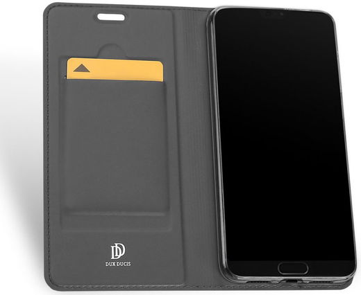 Dux Ducis Huawei P20 Bookcase Hoesje Zwart afbeelding 2