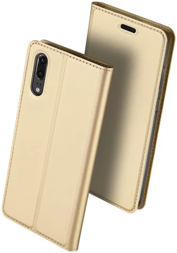 Dux Ducis Huawei P20 Bookcase Hoesje Goud afbeelding 5