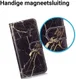 Samsung Galaxy S9 Portemonnee Hoesje Goud Marmer Print afbeelding 3