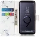 Samsung Galaxy S9 Portemonnee Hoesje Wit Marmer Print afbeelding 2