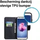 Huawei P Smart Portemonnee Hoesje met Bloem Print afbeelding 5