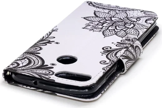 Huawei P Smart Portemonnee Hoesje met Bloem Print afbeelding 10