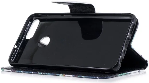 Huawei P Smart Portemonnee Hoesje met Bloem Print afbeelding 11