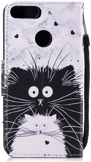 Huawei P Smart Portemonnee Hoesje met Poes Print afbeelding 7