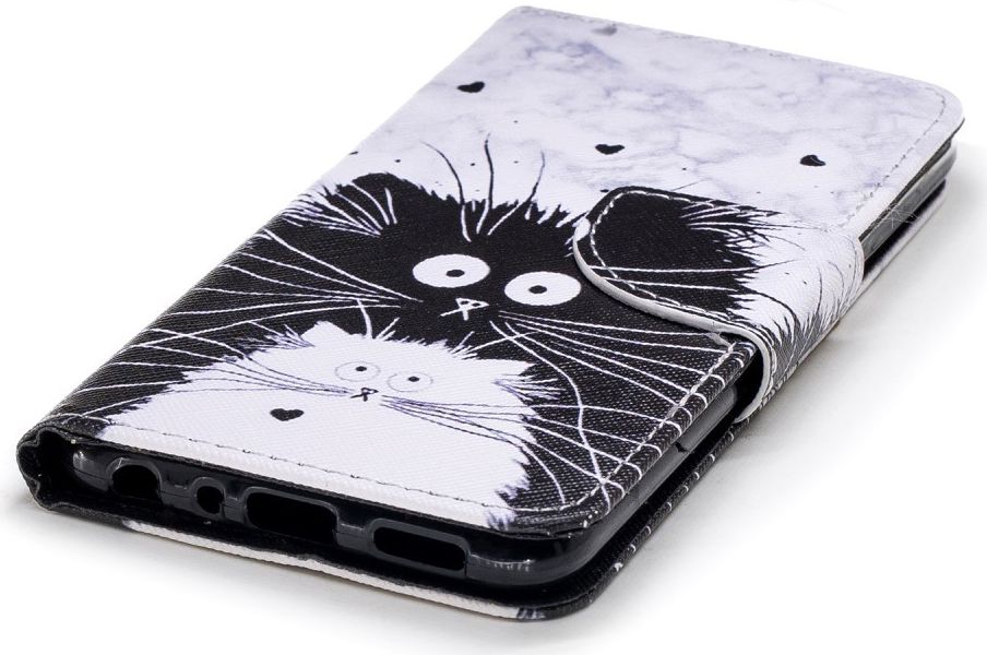 Huawei P Smart Portemonnee Hoesje met Poes Print afbeelding 9