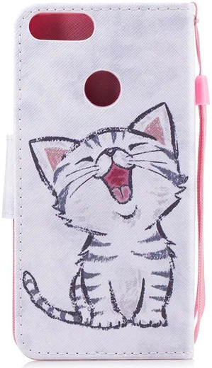Huawei P Smart Portemonnee Hoesje met Kat Print afbeelding 7