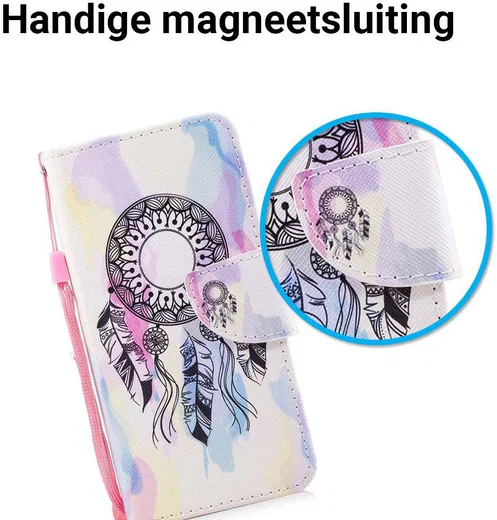 Huawei P Smart Portemonnee Hoesje met Dromenvanger Print afbeelding 2